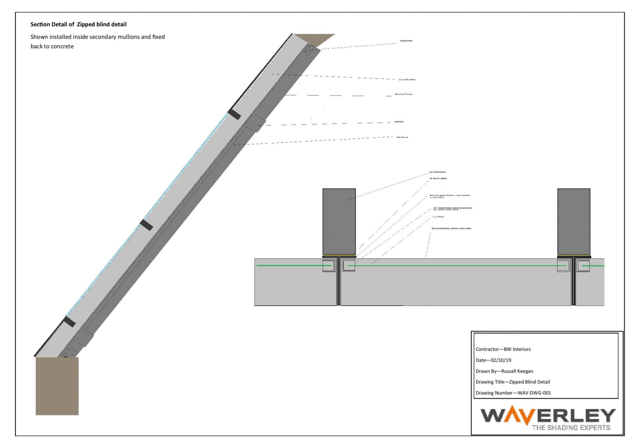 WAV DWG 001 Zipped Blind Detail - Confidential Fit Out Project